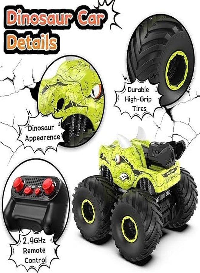 سنابترون سيارات سنابترون ديناصورات للأطفال تعمل بالتحكم عن بعد، سيارات ديناصورات وحشية تعمل بالتحكم عن بعد بزاوية 360 درجة، هدية مثالية للأطفال من عمر 5 إلى 8 سنوات، أفضل سيارة انزلاق تعمل بالتحكم عن بعد كهدية عيد ميلاد للأولاد. - Image 5